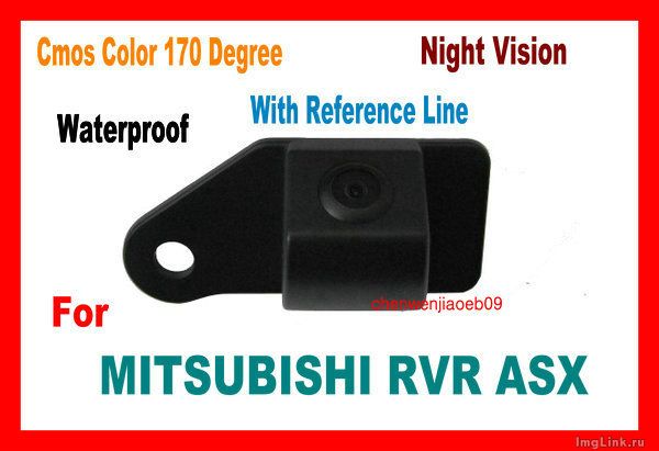 Камера заднего вида и монитор в зеркале заднего вида  - установка Mitsubishi ASX
