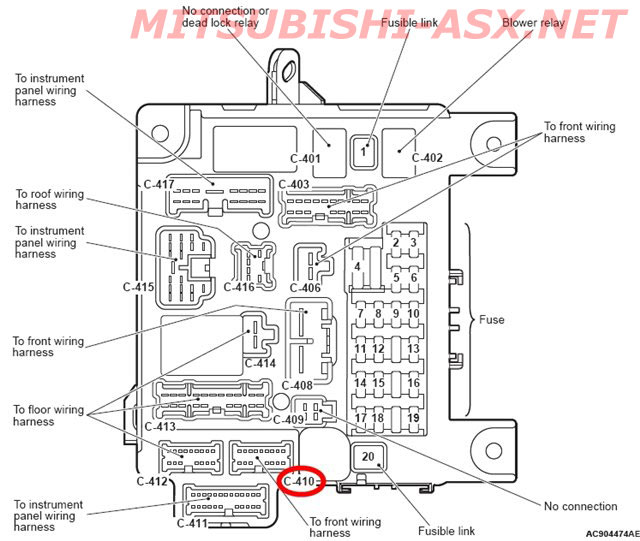 Датчик уровня жидкости омывателя Mitsubishi ASX