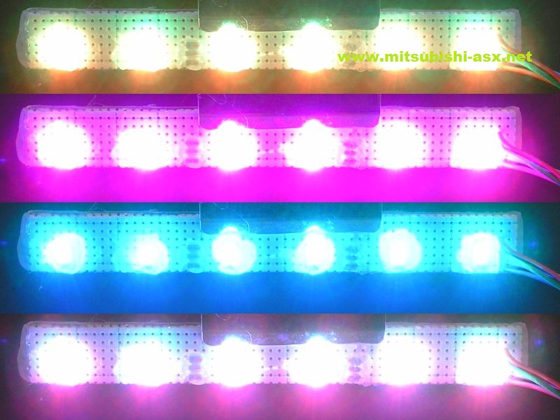 Установка светодиодной подсветки приборов для Мицубиси АСХ