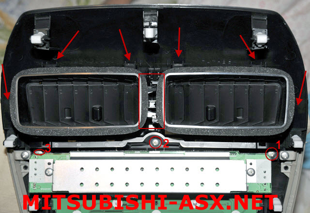 Воздуховоды в центральной рамке разборка Mitsubishi ASX