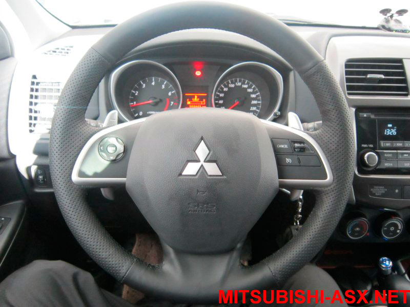Кожаный руль Mitsubishi ASX своими руками