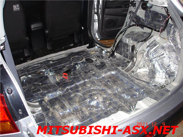 Шумоизоляция багажника и задних сидений Mitsubishi ASX