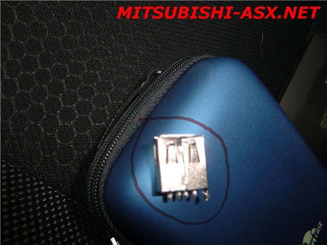 Перенос разъема USB на магнитолу Mitsubishi ASX