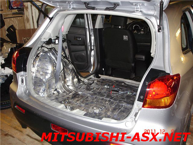 Шумоизоляция задних сидений Mitsubishi ASX